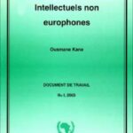 Intellectuels non europhones (Printed)
