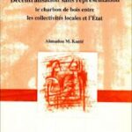Décentralisation sans représentation: Le charbon de bois entre les collectivités locales et l'Etat (Printed)
