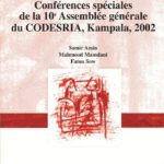 Conférences spéciales de la 10ème Assemblée générale du CODESRIA, Kampala,2002 (Printed)